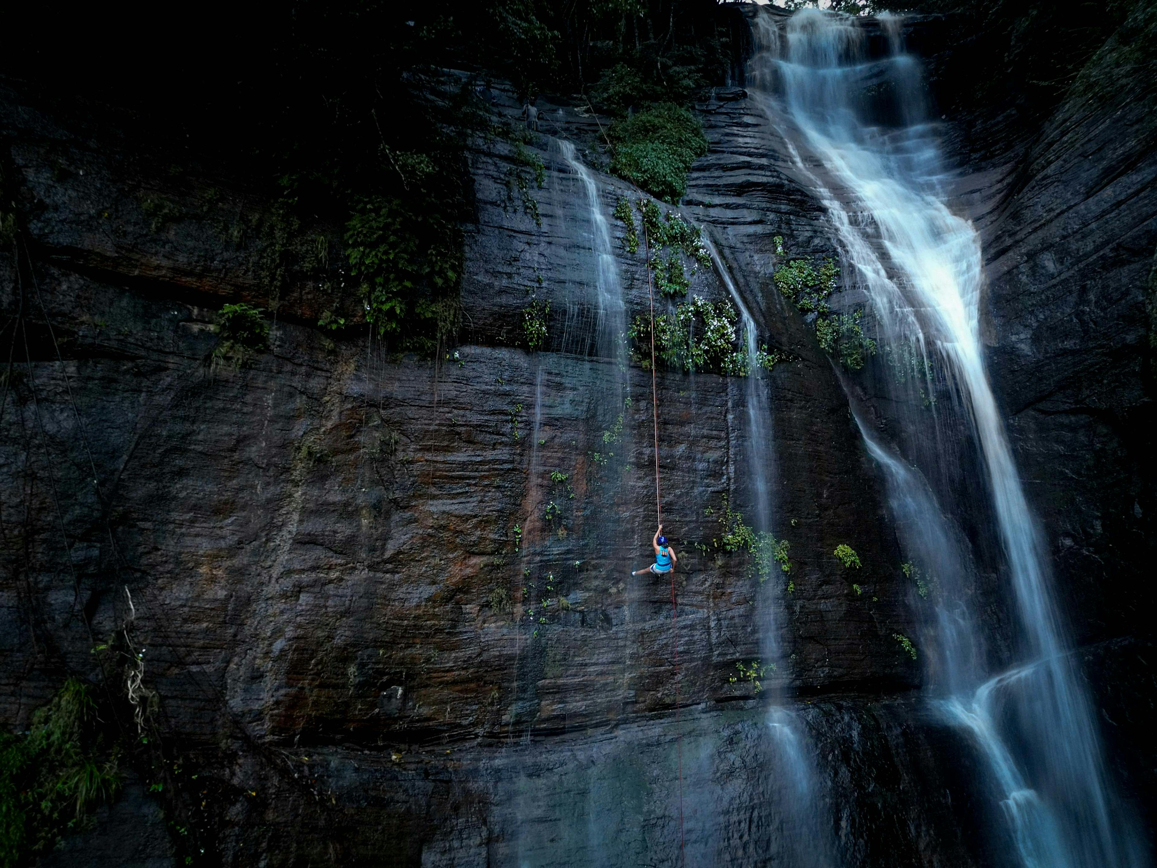 Waterfall Abseiling at Meemure